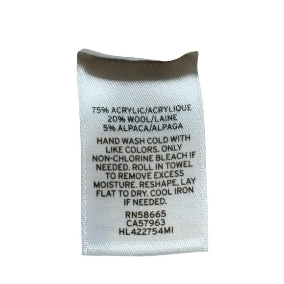 Chelsea28 Grey Stripped Striped Turtleneck Knit Sweater | U.S. Woman’s Medium - Picture 9 of 9